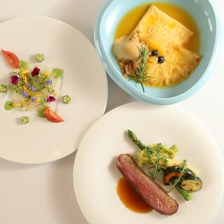 A course to enjoy the flavors of Awaji and seasonal summer ingredients