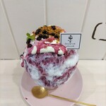 onna wa utsuwa - ブルーベリーヨーグルトかき氷