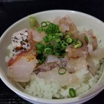 塩そば専門店 桑ばら - 昆布〆カサゴとタイ丼とカサゴ出汁の塩かけそば