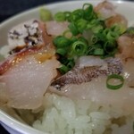 塩そば専門店 桑ばら - 昆布〆カサゴとタイ丼とカサゴ出汁の塩かけそば