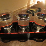 Ginza Hakobune - 日本酒飲み比べセット