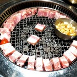 Korian Dainingu Tejiteji - サムギョプサルの肉（コース２人仕様）