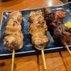 Izakaya Ichiriki - 左から正肉2本・鶏レバー