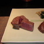 ふふ 熱海 - フィレです。これが最高に旨過ぎて山葵醤油でしか食べませんでした。山葵は天城産です。