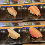 幸寿し 本店 - トビウオ　甘海老　バイ貝　ガンド