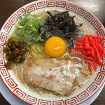 Tonkotsu Ramen Asano Honten - ニボトンに無料トッピング投入！