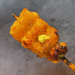 炭焼 おかげさん - 伊達鶏皮付首