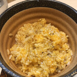 入鹿TOKYO - トリュフを添えた濃厚卵かけご飯(説明書の通りにかき混ぜ後)