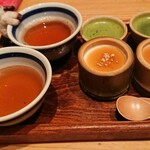 盆栽茶屋 - 和風プリン　お抹茶