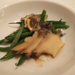 カランク - 蒸し鮑 インゲン エストラゴン