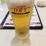 餃子の王将 - 初手の生ビール