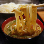 手打ち饂飩にしき - うどん屋のカレーつけ麺(800円)