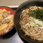 名代 富士そば - ミニ炭火親子丼　かけそば