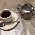グリルニューコトブキ - エビフライ定食：デミコーヒー