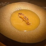 隼 - 濃いめ～ハンマーヘッドシャークの尾ヒレステーキ　濃厚なコラーゲンスープ　もち米添え