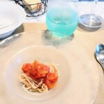 La Brianza - リナーシタ古代小麦カッペリーニ冷製アメーラトマト。コシのあるカッペリーニ、麺と甘み爽やかなトマトが合う合う☆ ひんやり夏向き、冷製パスタ美味しい季節になりましたね