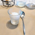 La Brianza - レモンとセージシャーベット。定番美味しいお口直し。