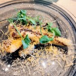 La Brianza - 江戸前穴子フリットミモレットチーズバルサミコソース。