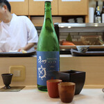 松寿司 - 初亀 純米吟BLUE 東京産山田錦