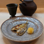 松寿司 - メヒカリの塩焼き