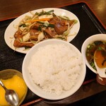 中華餃子楼 - レバー野菜炒め定食