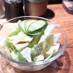 てんやわんや - お通しの野菜