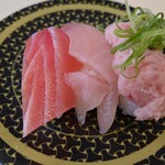 はま寿司 - まぐろ三種盛り150円