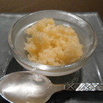 Casa Osano - 口直し、たんかんのシャーベット２０１３，３