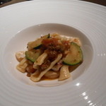 Casa Osano - プーリア風カヴァティエッディ、スルメイカのラグーとズッキーニ２０１３，３