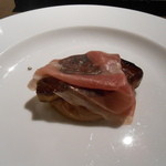 Casa Osano - フォアグラと栗のピューレ、生ハム添え２０１３，３