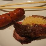 サプカイ - シュラスコのソーセージ。肉肉しく、歯ごたえ抜群。