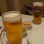 もちろんビールで！