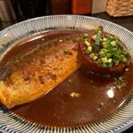 Sake Ryouma - ランチ：鯖味噌煮。大きい＆身厚い。