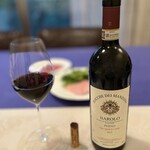 Giacomo Caffè - 夜は Pinerolo で買った BAROLO を開ける