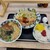 セルフうどんいりこ - 料理写真:日替り定食with生卵