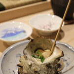 赤坂 鮨 ふくなが - サザエの壺焼き