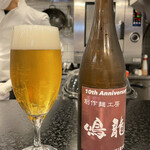 創作麺工房 鳴龍 - 「瓶ビール」500円