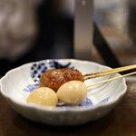 鳥田中 - つくねは鴨入りですが、ふわふわタイプ