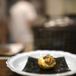 鳥田中 - マッシュルームソースのかかった手巻き品