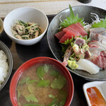 マルカツ - 千円のお刺身定食