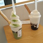 To Go Kurumamichi - 西尾抹茶ムースソフト、コーヒーゼリー