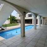 シャトー　ラ・パルム・ドール - 噴水のある中庭　披露宴でも使われるんだろうね