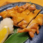 京都石塀小路豆ちゃ - 塩鶏の柚子胡椒焼き。