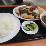 中国料理 寺岡飯店 - 豚ロースの酢豚定食