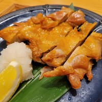 京都石塀小路豆ちゃ 有楽町 - 塩鶏の柚子胡椒焼き。