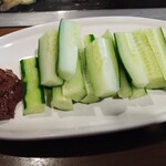 もんじゃ黒田屋 - 梅きゅう