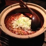 黒猫夜 六本木店 - スパイスの効いた麻婆豆腐。あつあつ♪