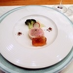 シュマンドール - 詰め物をした榛名鶏のポピエット、白ポルト酒風味のゼリー添え