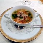 シュマンドール - コンソメと鮭と茸の一口雑炊