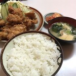 Miyoshiya Shiyokudou - 鶏唐揚定食　750円